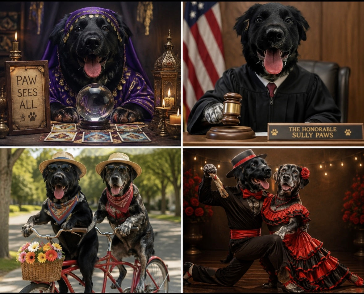 Surprise Pet Magnets: Custom Funny Dog Photos (4 pack)